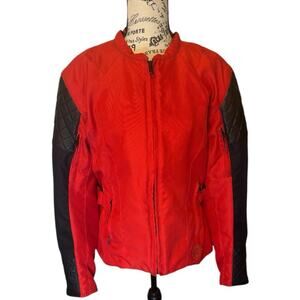 Speed And Strength Double Take Vault Armor moto racing jacket red black NWOT. XL